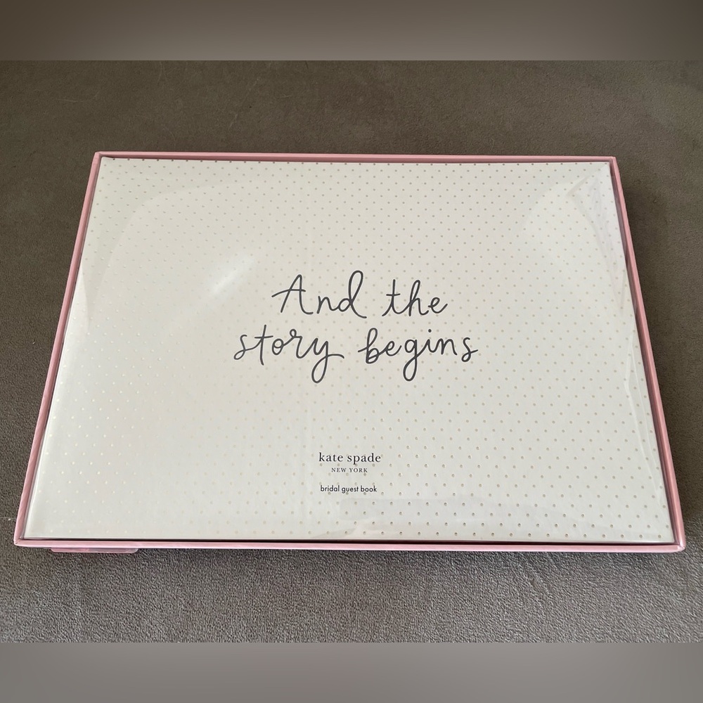 NEW Kate Spade Bridal Guest Book Set